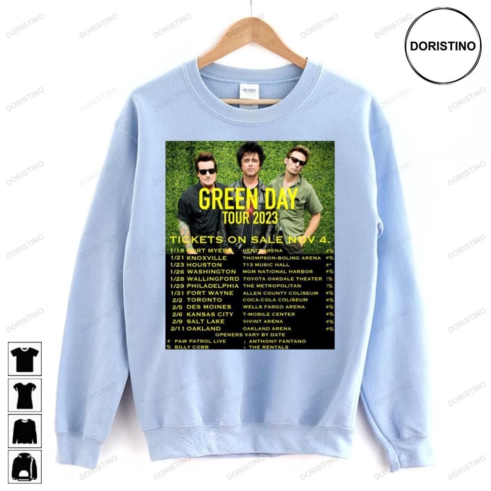 Green day clearance concert t shirt